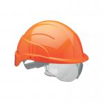 Centurion Vision Plus Safety Helmet with Integrated Visor Orange CTN54571