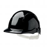 Centurion Concept Core Full Peak Slip Ratchet Vented Safety Helmet Black CTN60234