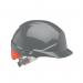 Centurion ReflexSlip Ratchet Safety Helmet with Orange Rear Flash Grey CNS12EHVOA CTN75759