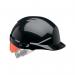 Centurion ReflexSlip Ratchet Safety Helmet with Orange Rear Flash Black CNS12KHVOA CTN75796