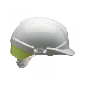 Centurion Reflex Safety Helmet with Yellow Rear Flash White CNS12WHVYA CTN75842