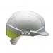 Centurion ReflexWheel Ratchet Safety Helmet with Yellow Flash White CNS12WHVYR CTN75857
