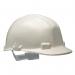 The image shows a white Vulcan Safety Helmets Centurion Vulcan Slip Ratchet Safety Helmet. The helmet has a sleek design with a ratchet mechanism and is made for safety on the job.