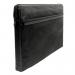 A4 Canvas Document Bag with Zip and Outer Mesh Pocket - Black BAGCANA4BK