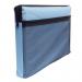 A4 Canvas Document Bag with Zip and Outer Mesh Pocket - Blue BAGCANA4BL