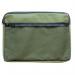 A4 Canvas Document Bag with Zip and Outer Mesh Pocket - Green BAGCANA4GR