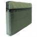A4 Canvas Document Bag with Zip and Outer Mesh Pocket - Green BAGCANA4GR