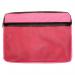 A4 Canvas Document Bag with Zip and Outer Mesh Pocket - Pink BAGCANA4PK