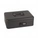 10 Inch Combination Lock Cash Box with Lift Out 6 Compartment Coin Tray - Black CBBK10CL