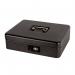 12 Inch Combination Lock Cash Box with Lift Out 9 Compartment Coin Tray - Black CBBK12CL