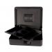 12 Inch Combination Lock Cash Box with Lift Out 9 Compartment Coin Tray - Black CBBK12CL