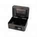 6 Inch Combination Lock Cash Box with Lift Out 6 Compartment Coin Tray - Black CBBK6CL