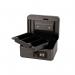 6 Inch Combination Lock Cash Box with Lift Out 6 Compartment Coin Tray - Black CBBK6CL