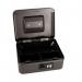 8 Inch Combination Lock Cash Box with Lift Out 6 Compartment Coin Tray - Black CBBK8CL