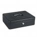 ”The Ultimate Cash Box” with Foam Lining and Cantilever Coin Tray CBDLBK