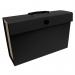 21 Pocket Cardboard Expanding File Case - Black EXPCABOXBK