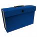 21 Pocket Cardboard Expanding File Case - Blue EXPCABOXBL