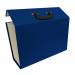 21 Pocket Cardboard Expanding File Case - Blue EXPCABOXBL