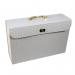 Chic Geometric 19-Pocket Expanding File Case with Gold Coloured Accents EXPCABOXDGHB