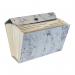 Luxurious Marble Design 19-Pocket Expanding Box File with Silver Coloured Accents EXPCABOXMBSHB