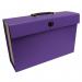 21 Pocket Cardboard Expanding File Case - Purple EXPCABOXPP