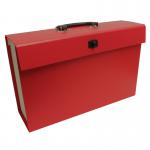 21 Pocket Cardboard Expanding File Case - Red EXPCABOXRD