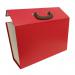 21 Pocket Cardboard Expanding File Case - Red EXPCABOXRD