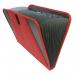 13 Pocket Fabric Expanding File - Red EXPFABRD