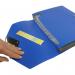 13 Pocket Triangle Flap Expanding File - Blue EXPTFBL