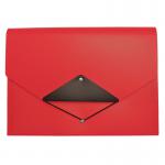 13 Pocket Triangle Flap Expanding File - Red EXPTFRD