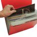 13 Pocket Triangle Flap Expanding File - Red EXPTFRD