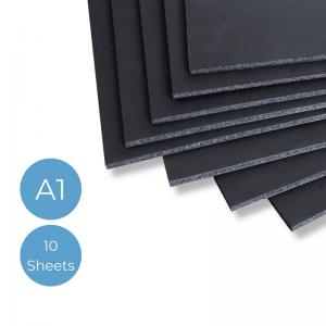 Cathedral Products Black 5mm Foamboard - A1 Size 594 x 841mm - Pack of