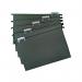 Foolscap Green Manilla Suspension Files with Clip on Index Tabs and Inserts - Pack of 10 FP10FS