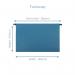 Foolscap Assorted Colour Manilla Suspension Files with Clip on Index Tabs and Inserts - Pack of 10 FP10FSASST