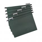 A4 Green Manilla Suspension Files with Clip on Index Tabs and Inserts - Pack of 20 FP20A4
