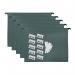 A4 Green Manilla Suspension Files with Clip on Index Tabs and Inserts - Pack of 20 FP20A4