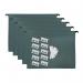 A4 Green Manilla Suspension Files with Clip on Index Tabs and Inserts - Pack of 50 FP50A4