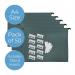 A4 Green Manilla Suspension Files with Clip on Index Tabs and Inserts - Pack of 50 FP50A4