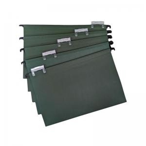 Cathedral Products Foolscap Green Manilla Suspension Files with Clip