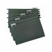 Foolscap Green Manilla Suspension Files with Clip on Index Tabs and Inserts - Pack of 50 FP50FS
