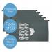 Foolscap Green Manilla Suspension Files with Clip on Index Tabs and Inserts - Pack of 50 FP50FS