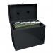 A4 Steel Home File Box with 5 Suspension Files - Black FPA4BK