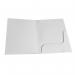 White Gloss 250gsm Card Presentation Folders with Business Card Holder - Pack of 50 FPWG50A4