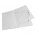 White Gloss 250gsm Card Presentation Folders with Business Card Holder - Pack of 50 FPWG50A4