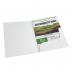 White Gloss 250gsm Card Presentation Folders with Business Card Holder - Pack of 50 FPWG50A4