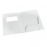 White Gloss Presentation Folders with Window - Pack of 50 FPWGW50A4
