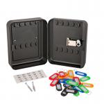 20 Key Capacity Combination Lock Wall Mountable Key Cabinet - Black KC20BKCL