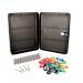60 Key Capacity Combination Lock Wall Mountable Key Cabinet - Black KC60BKCL