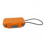 ABS Waterproof Security Box with Combination Lock and Security Cable - Orange SBPSBORCL