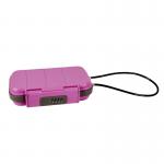 ABS Waterproof Security Box with Combination Lock and Security Cable - Purple SBPSBPPCL